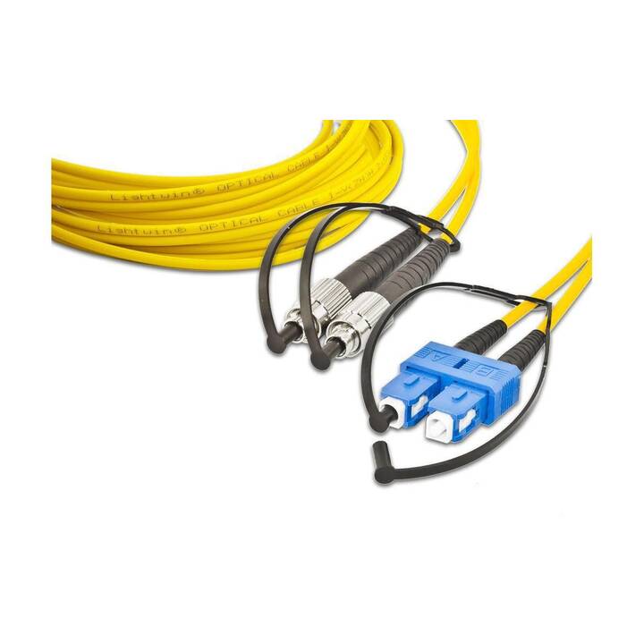 LIGHTWIN Netzwerkkabel (FC-Duplex, SC Single-Modus, 1 m)