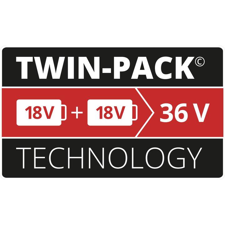 EINHELL Batterie et chargeur 2x 4.0Ah & Twincharger Kit (18 V, 4000 mAh)