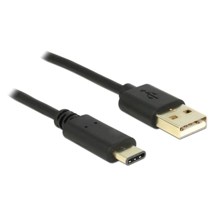DELOCK USB-Kabel (USB 2.0 Typ-A, USB-C, 2 m)