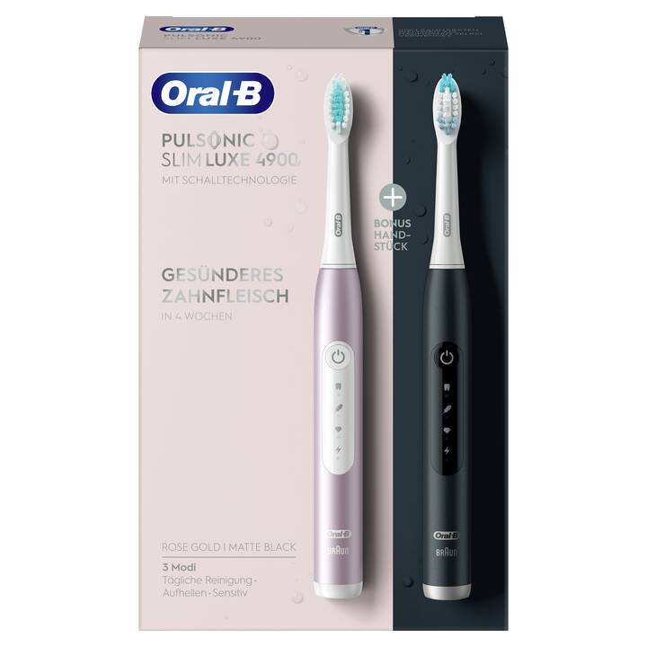 ORAL-B Pulsonic Slim Luxe 4900 Duo (Nero, Rosa, Bianco)