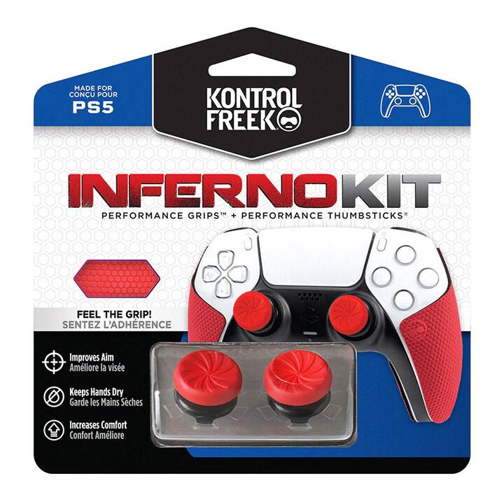 STEELSERIES Inferno Thumbstick (PlayStation 4, PlayStation 5, Noir, Rouge)