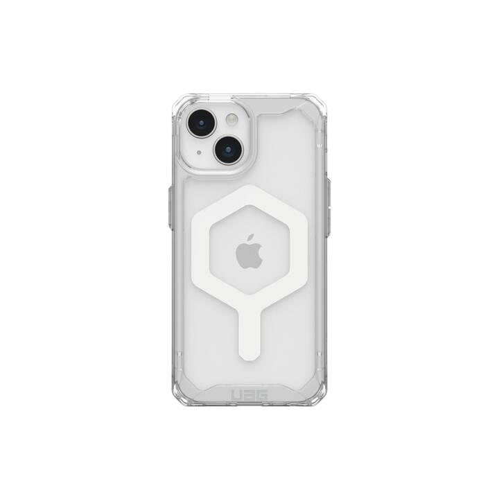 URBAN ARMOR GEAR Backcover (iPhone 15, Transparent, Ice, Weiss)