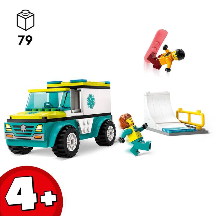 LEGO City Rettungswagen und Snowboarder (60403)