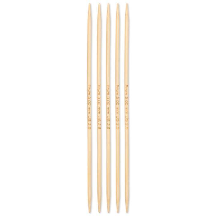 PRYM GROUP Stricknadel Bambus (0.3 cm, Braun)