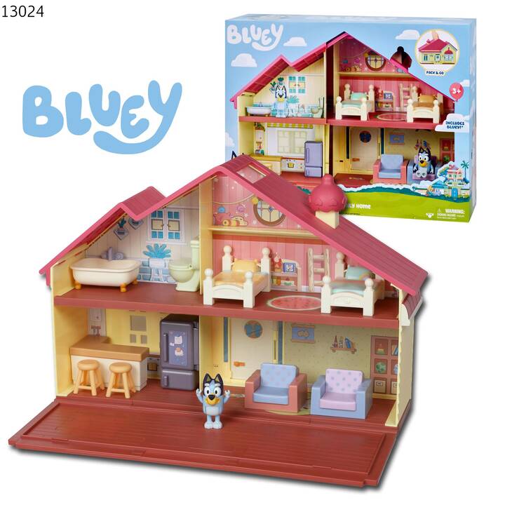 MOOSE Bluey's Family Home Casa delle bambole (Multicolore)