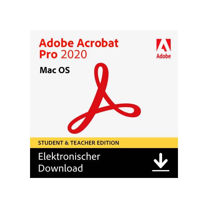 ADOBE Acrobat Pro 2020 STE MAC (Versione completa, Multilingue)