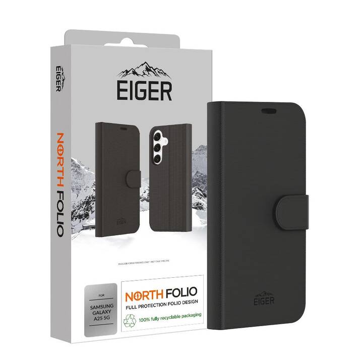 EIGER Flipcover North Folio Wallet (Galaxy A25 5G, Noir)