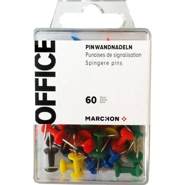 MARCHON OFFICE Punaises (60 pièce)