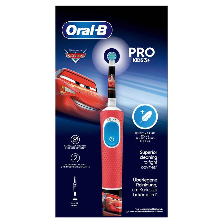 ORAL-B Pro Kids Cars (Rosso, Blu)