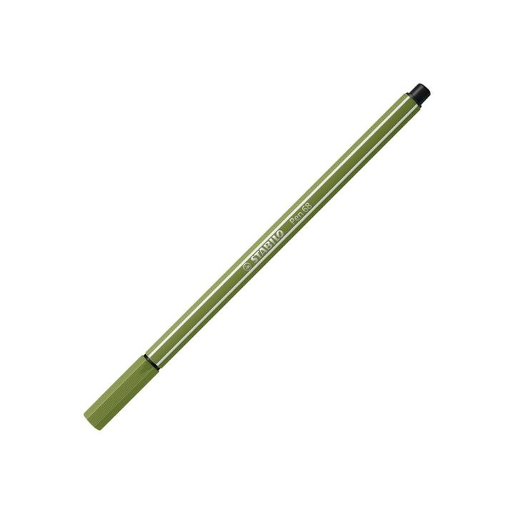 STABILO Crayon feutre (Vert mousse, 1 pièce)