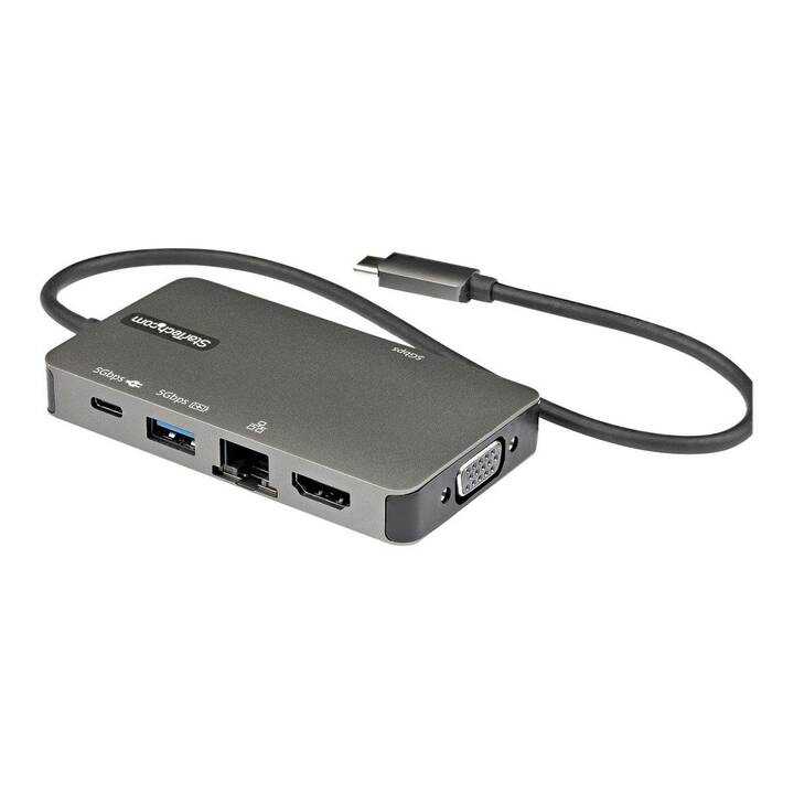 STARTECH.COM DKT30CHVPD2 (6 Ports, VGA, USB Type-C, RJ-45, HDMI, USB Type-A)