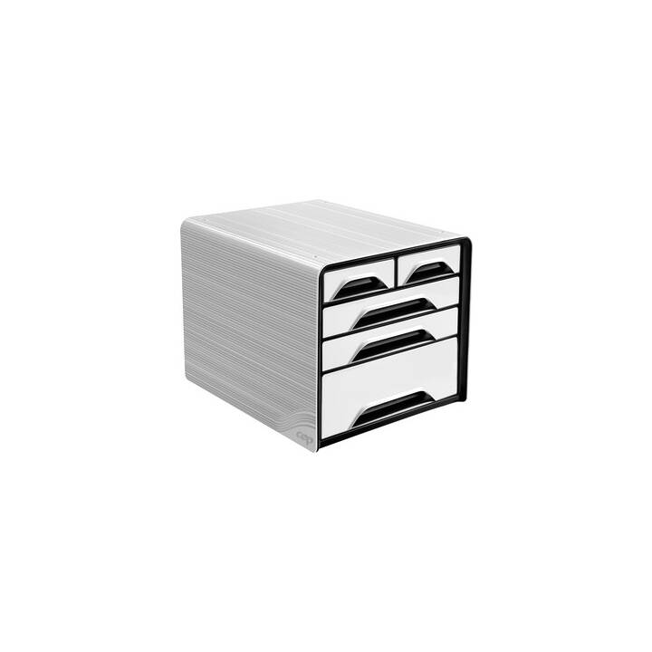 CEP Boite à tiroirs de bureau Smoove (C4, 28.8 cm  x 36.0 cm  x 27.0 cm, Blanc)