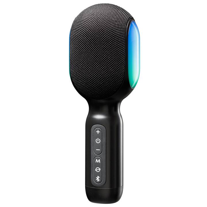 INTERTRONIC Karaoke-Mikrofon Microfono da mano (Nero)