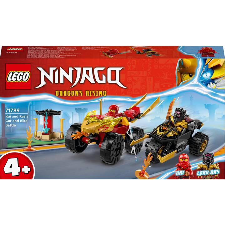 LEGO Ninjago Le combat en voiture et en moto de Kai et Ras (71789)