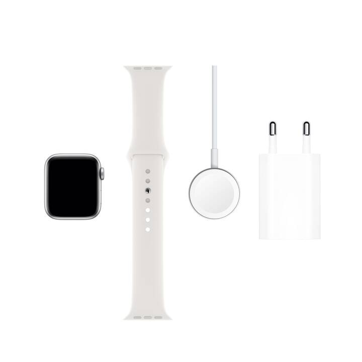 APPLE Watch Series 5 GPS Silver/White (34 mm, Alluminio, S/M)