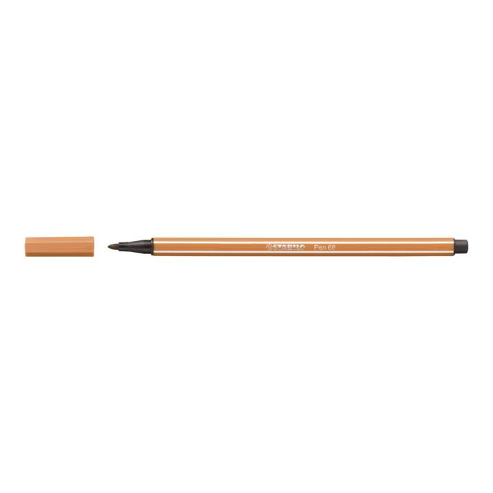 STABILO Pen 68 Crayon feutre (Brun, 1 pièce)