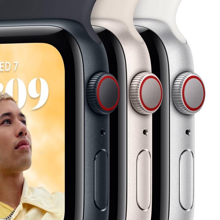 APPLE Watch SE 2022 GPS + Cellular (40 mm, Alluminio, Galileo, QZSS, GLONASS, GPS, 4G)