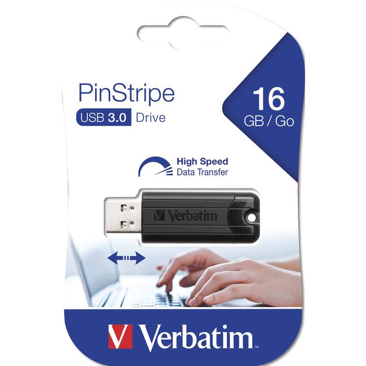 VERBATIM PinStripe (16 GB, USB 3.2 Typ-A)