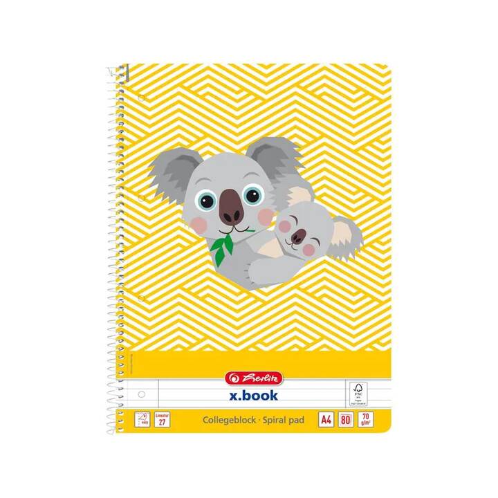HERLITZ Notizbuch Cute Koala (A4, Liniert)