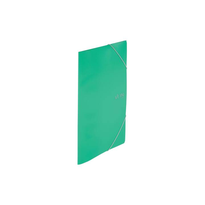 LEITZ Cartellina con elastico (Verde, A4, 5 pezzo)