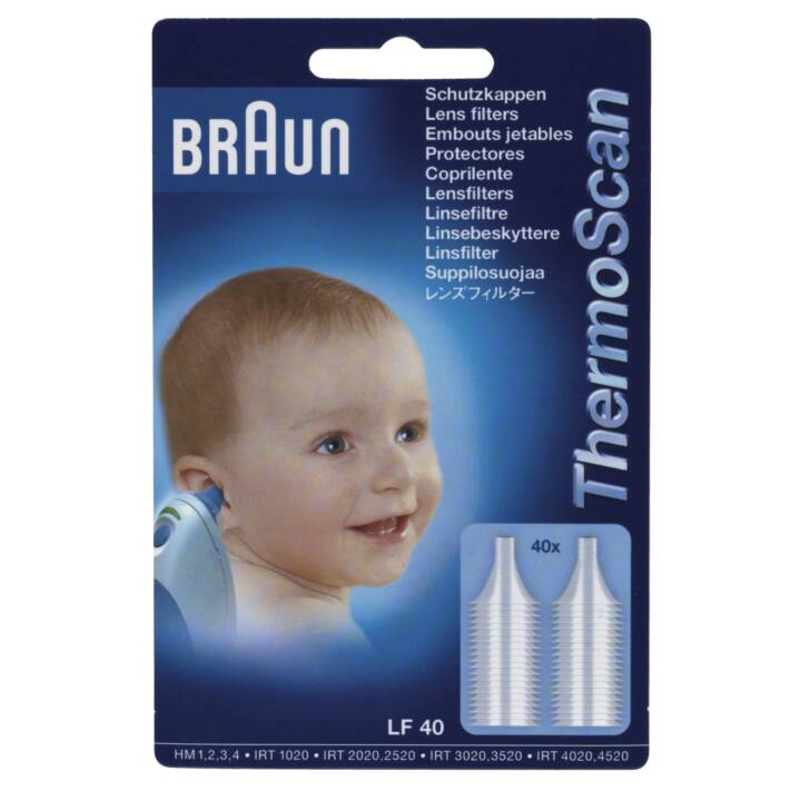 BRAUN Capuchons de protection ThermoScan Instant LF40 (40 pièce)