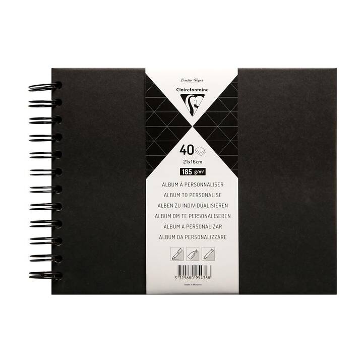 CLAIREFONTAINE Carnets DIY (21 cm x 16 cm, En blanc)