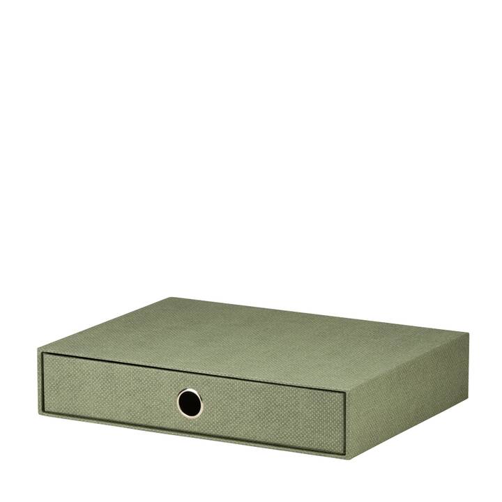 RÖSSLER PAPIER Büroschubladenbox S.O.H.O. Sage (A4, 335 mm  x 252 mm  x 65 mm, Olivgrün)