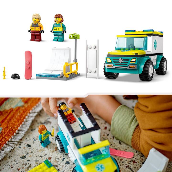 LEGO City Rettungswagen und Snowboarder (60403)