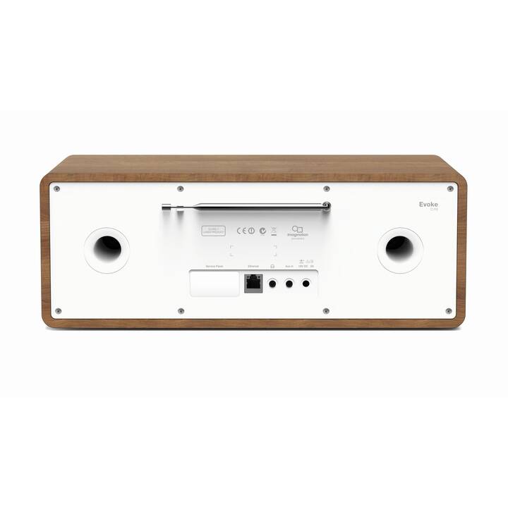 PURE Evoke C-D6 (Bianco, Walnut, Bluetooth, CD)