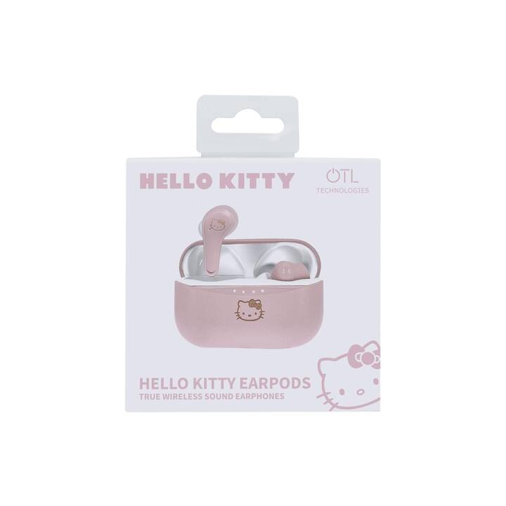 OTL TECHNOLOGIES Hello Kitty Cuffie per bambini (Earbud, Bluetooth 5.0, Pink)