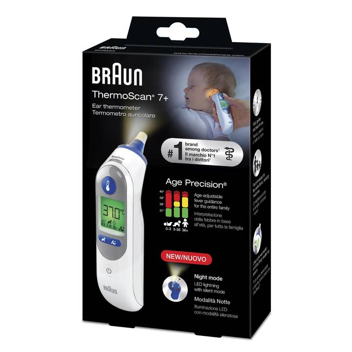 BRAUN Thermomètre infrarouge Thermoscan 7+ IRT 6525