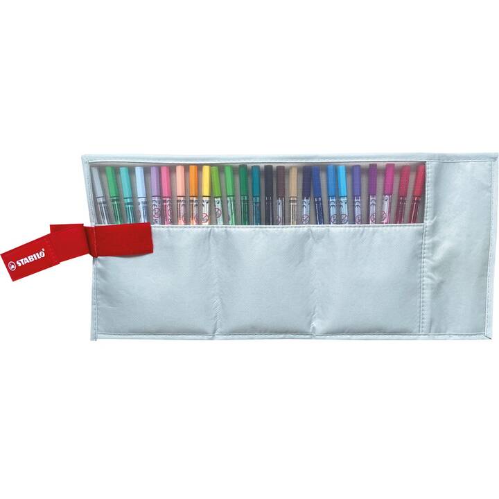 STABILO 6825-08-03CH Crayon feutre (Gris pastel, 25 pièce)