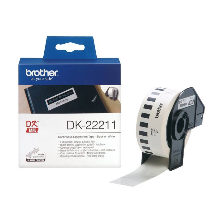BROTHER DK22211 Etikettenrolle (1 Stück, 29 mm x 15.24 m)