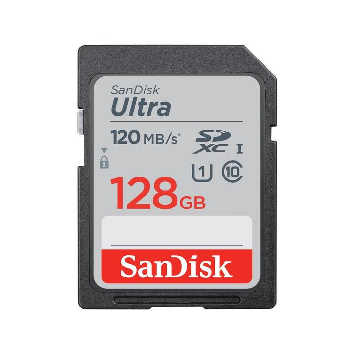 SANDISK SDXC Ultra (Class 10, 128 GB, 120 MB/s)