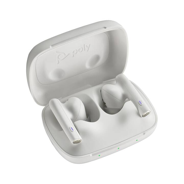 POLY Office Headset Voyager Free 60 (In-Ear, Kabellos, Weiss)