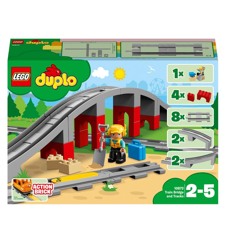 LEGO DUPLO ponte ferroviario e rotaie (10872)