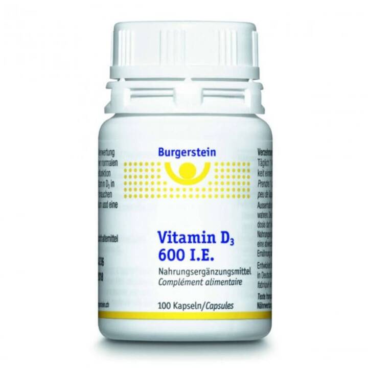 BURGERSTEIN Vitamine D3 600 IE capsule 100 pcs.
