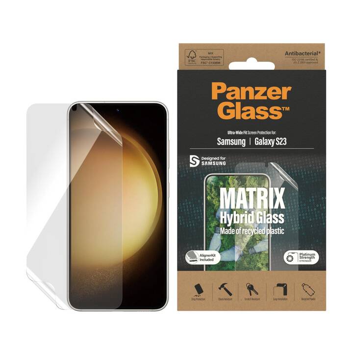 PANZERGLASS Sfoglio protezione da schermo Ultra Wide Fit (Galaxy S23, 1 pezzo)