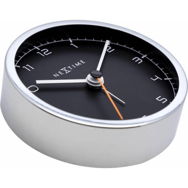 NEXTIME Réveil classique (Argent, Noir)