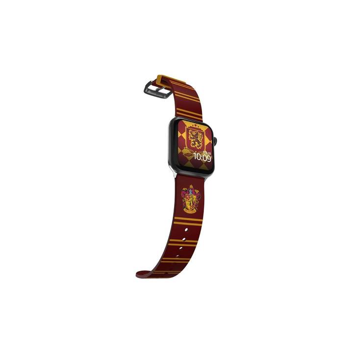 MOBY FOX Harry Potter Gryffindor Bracelet (Apple Watch 40 mm / 38 mm / 42 mm / 44 mm, Doré, cramoisi/cramoisie)