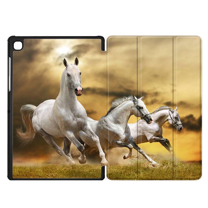 EG cover per Samsung Galaxy Tab A7 Lite 8.7" (2021) - bianco - cavallo