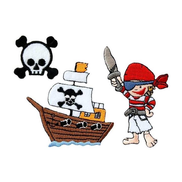 MONO QUICK Aufbügelbild Piraten (3 Stück)