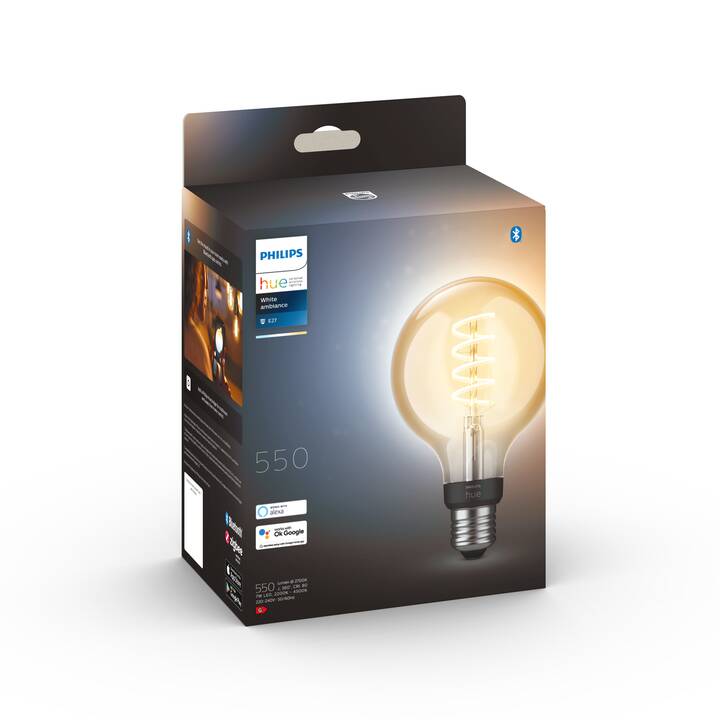 PHILIPS HUE Ampoule LED White Ambiance Filament (E27, Bluetooth, 7 W)