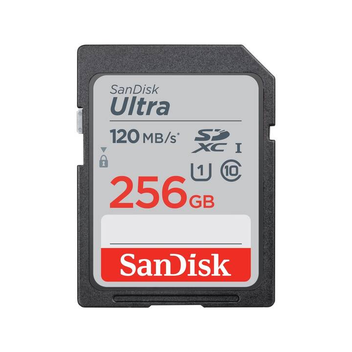 SANDISK SDXC Ultra (Class 10, 256 GB, 120 MB/s)