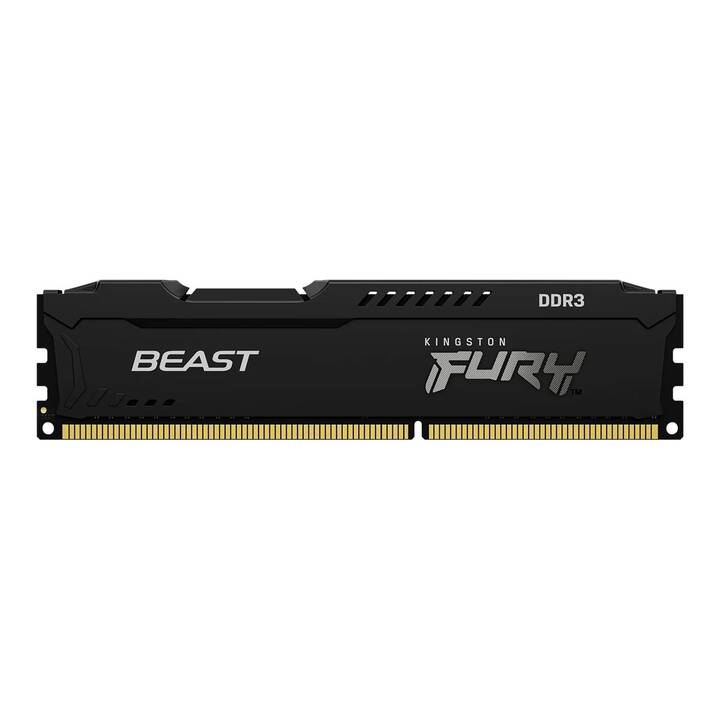 HYPERX Fury Beast KF318C10BBK2/16 (2 x 8 GB, DDR3-SDRAM 1866 MHz, DIMM 240-Pin)