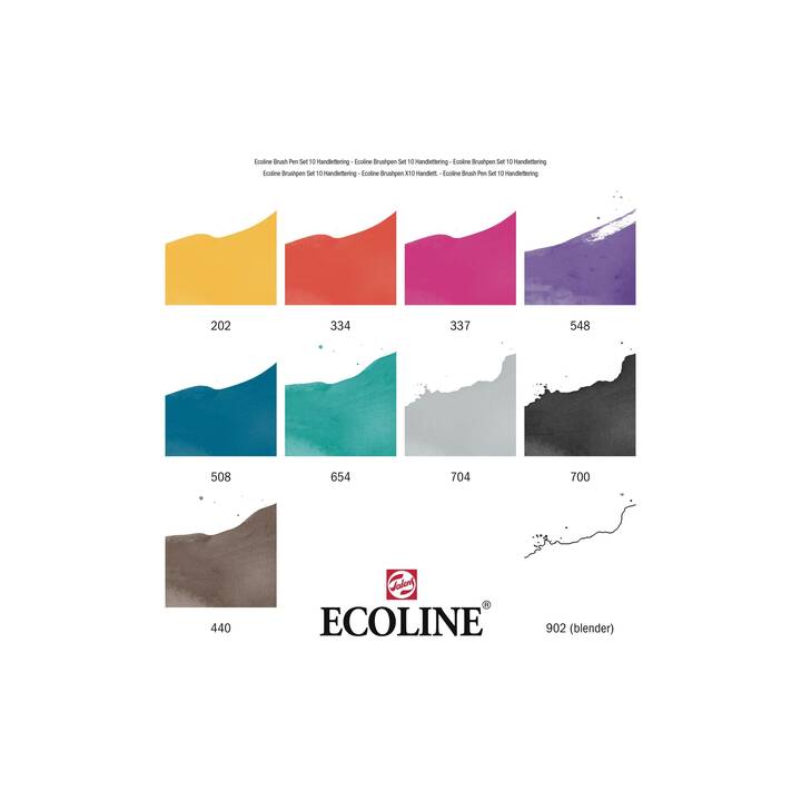 TALENS Wasserfarben Marker Ecoline (Mehrfarbig, 10 Stück)