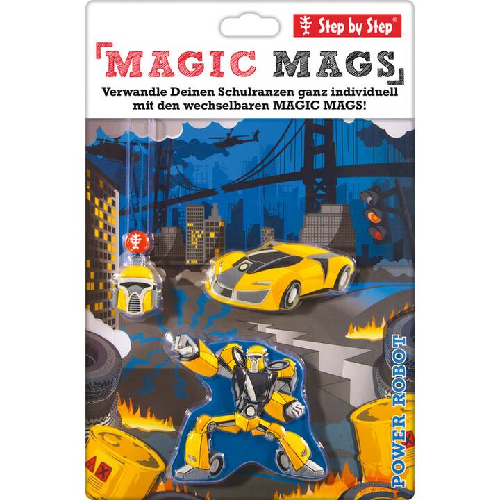 STEP BY STEP Application magnétique Magic Mags Power Robot (Multicolore)