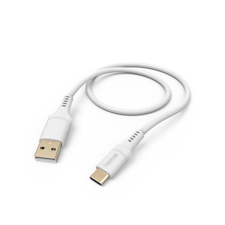 HAMA Flexible Kabel (USB 2.0 Typ-A, USB 2.0 Typ-C, 1.5 m)