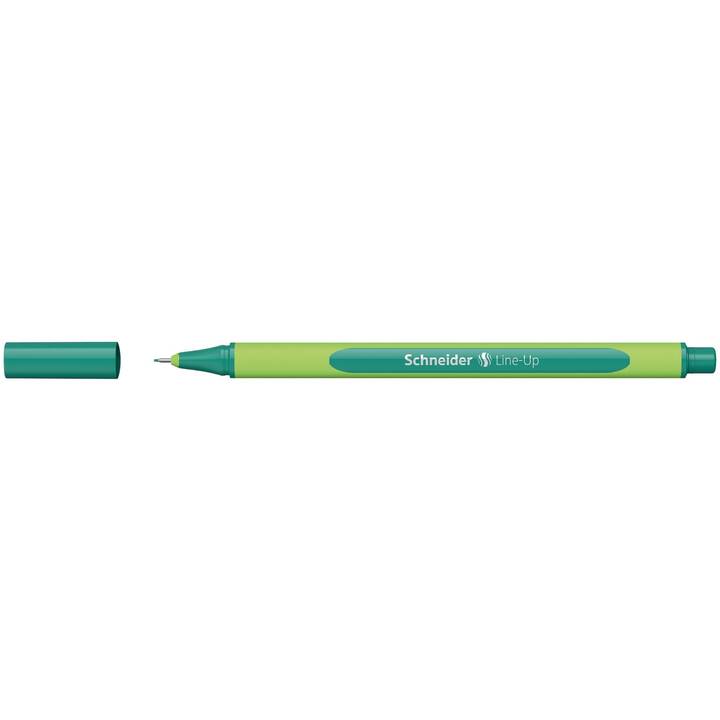 SCHNEIDER Line-Up Penna a fibra (Verde, 10 pezzo)