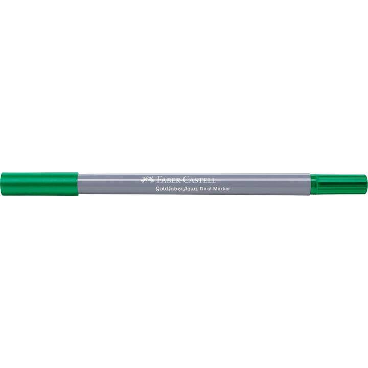 FABER-CASTELL Dual Penna a fibra (Verde, 1 pezzo)
